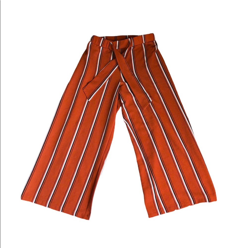 Hiatus Womens Striped Pants Capri Length size Medium